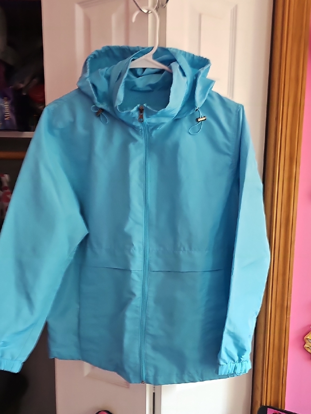 Appleseed's Kids' Hooded Raincoat in Aqua Blue